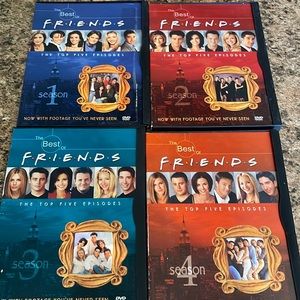 FRIENDS DVD Set – Blue, Red, Teal, Orange Covers